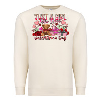 Sandshell just  girl who loves valentines day Premium Sweatshirt - RacoonDesign