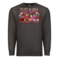 Smoke just  girl who loves valentines day Premium Sweatshirt - RacoonDesign