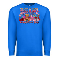 True Royal just  girl who loves valentines day Premium Sweatshirt - RacoonDesign