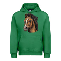 Emerald quarter horse portrait Urban Hoodie - LillyAllenDesigns
