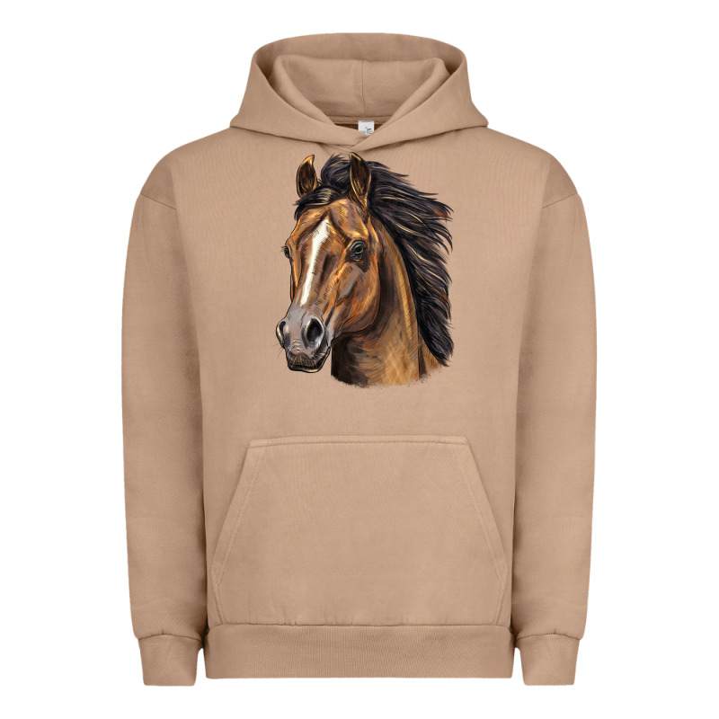 Quarter Horse Portrait Urban Hoodie by LillyAllenDesigns | Teevron