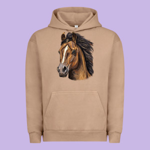 Quarter Horse Portrait Urban Hoodie Designed By Lillyallendesigns