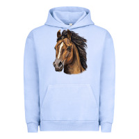 Pigment Grape Ice quarter horse portrait Urban Hoodie - LillyAllenDesigns
