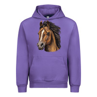 Tulip quarter horse portrait Urban Hoodie - LillyAllenDesigns