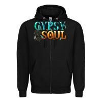 Black gypsy soul Zipper Hoodie - texasbilliewilder