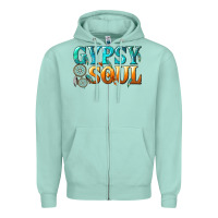 Seafoam gypsy soul Zipper Hoodie - texasbilliewilder