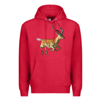 Cardinal Impala Antelope Illustrations Premium Hoodie - LillyAllenDesigns