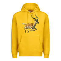 Lemon Impala Antelope Illustrations Premium Hoodie - LillyAllenDesigns