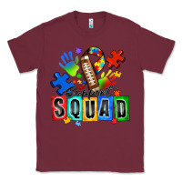 Burgundy american football support squad autism Classic Tee - Zillion Design Studio