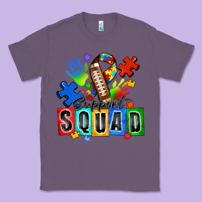 American Football Support Squad Autism Classic Tee Designed By Zillion Design Studio