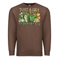 Chestnut Just a Girl who Loves Saint Patrick's Day Premium Sweatshirt - RacoonDesign
