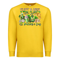 Lemon Just a Girl who Loves Saint Patrick's Day Premium Sweatshirt - RacoonDesign