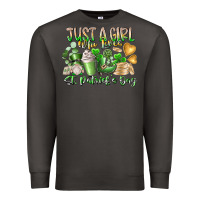 Smoke Just a Girl who Loves Saint Patrick's Day Premium Sweatshirt - RacoonDesign