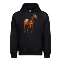 Black Quarter Horse Urban Hoodie - LillyAllenDesigns