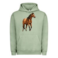Pigment Oil Green Quarter Horse Urban Hoodie - LillyAllenDesigns