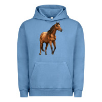 Pigment Pebble Blue Quarter Horse Urban Hoodie - LillyAllenDesigns