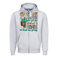 Heather Grey give me coffee to get me started Zipper Hoodie - texasbilliewilder