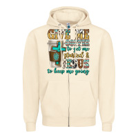 Sandshell give me coffee to get me started Zipper Hoodie - texasbilliewilder