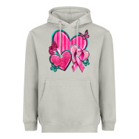 Moon Dust Breast Cancer Hearts Heavyweight Hoodie - texasbilliewilder