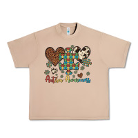 Burro autism awareness leopard cowhide herts puzzle Urban Heavy Tee - Artiststas