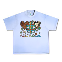 Grape Ice autism awareness leopard cowhide herts puzzle Urban Heavy Tee - Artiststas