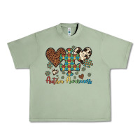 Oil Green autism awareness leopard cowhide herts puzzle Urban Heavy Tee - Artiststas