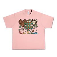 Salmon autism awareness leopard cowhide herts puzzle Urban Heavy Tee - Artiststas