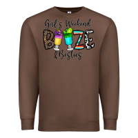 Chestnut girl's weekend booze & besties Premium Sweatshirt - CowhideDigitalArt