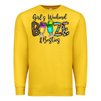 Lemon girl's weekend booze & besties Premium Sweatshirt - CowhideDigitalArt
