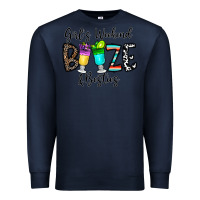 Navy girl's weekend booze & besties Premium Sweatshirt - CowhideDigitalArt