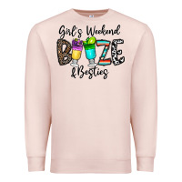 Girl's Weekend Booze & Besties Premium Sweatshirt | Teevron