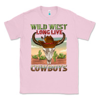 Bubblegum Pink wild west long live cowboys Classic Tee - texasbilliewilder