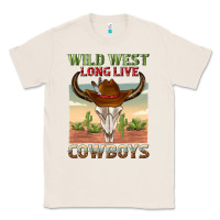 Natural wild west long live cowboys Classic Tee - texasbilliewilder