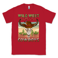 Red wild west long live cowboys Classic Tee - texasbilliewilder