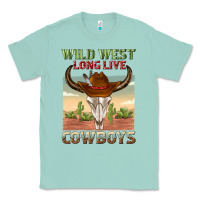 Seafoam wild west long live cowboys Classic Tee - texasbilliewilder