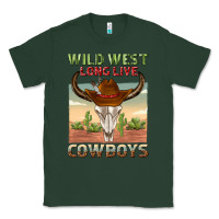 Sports Green wild west long live cowboys Classic Tee - texasbilliewilder