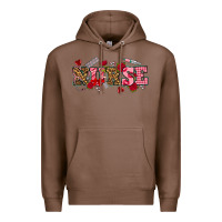 Chestnut valentines day nurse Premium Hoodie - NancyCooperArtShop