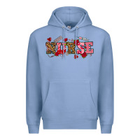 Colony Blue valentines day nurse Premium Hoodie - NancyCooperArtShop