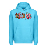 Ocean Blue valentines day nurse Premium Hoodie - NancyCooperArtShop