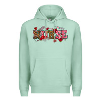 Seafoam valentines day nurse Premium Hoodie - NancyCooperArtShop
