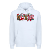 White valentines day nurse Premium Hoodie - NancyCooperArtShop