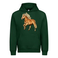 Forest Green Haflinger Horse Urban Hoodie - LillyAllenDesigns