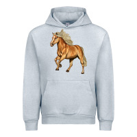 Heather Grey Haflinger Horse Urban Hoodie - LillyAllenDesigns