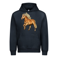 Navy Haflinger Horse Urban Hoodie - LillyAllenDesigns