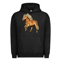 Pigment Black Haflinger Horse Urban Hoodie - LillyAllenDesigns
