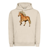 Pigment French Oak Haflinger Horse Urban Hoodie - LillyAllenDesigns