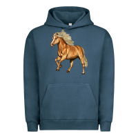 Pigment Midnight Navy Haflinger Horse Urban Hoodie - LillyAllenDesigns