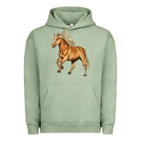 Pigment Oil Green Haflinger Horse Urban Hoodie - LillyAllenDesigns