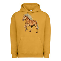 Pigment Peanut Butter Haflinger Horse Urban Hoodie - LillyAllenDesigns