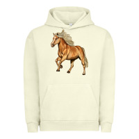 Pigment Pistachio Haflinger Horse Urban Hoodie - LillyAllenDesigns